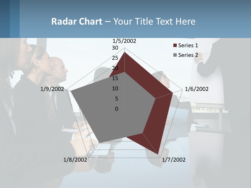 A Group Of Business People Sitting Around A Table PowerPoint Template