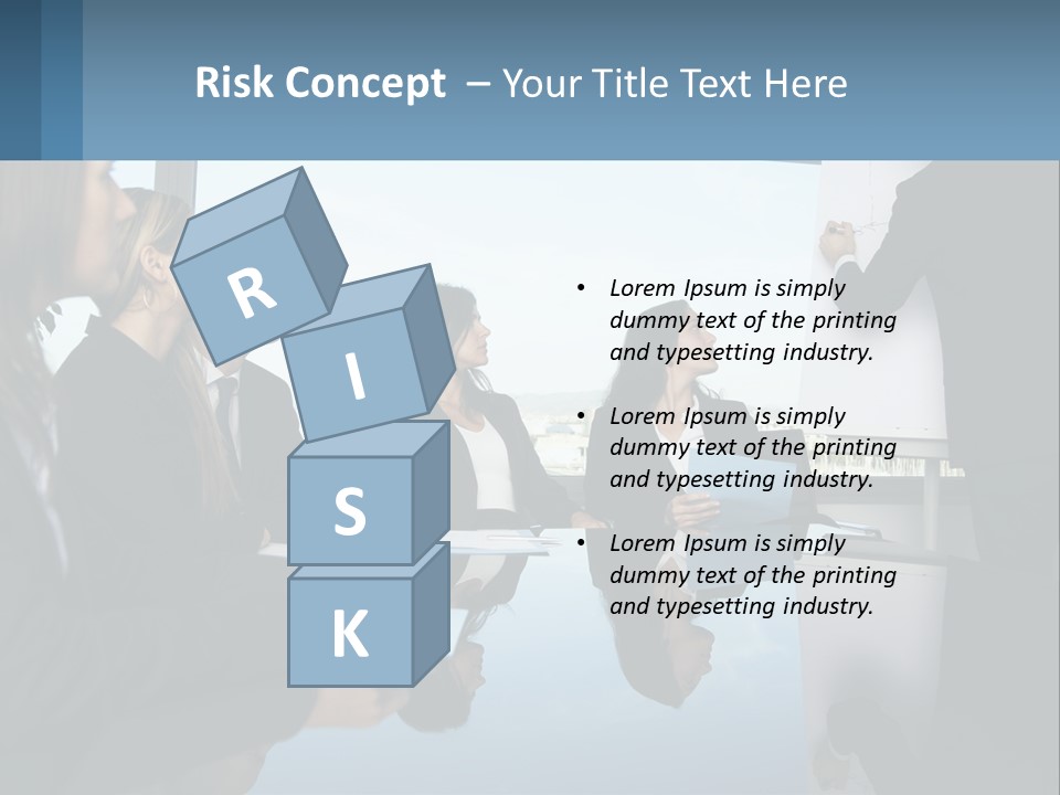A Group Of Business People Sitting Around A Table PowerPoint Template
