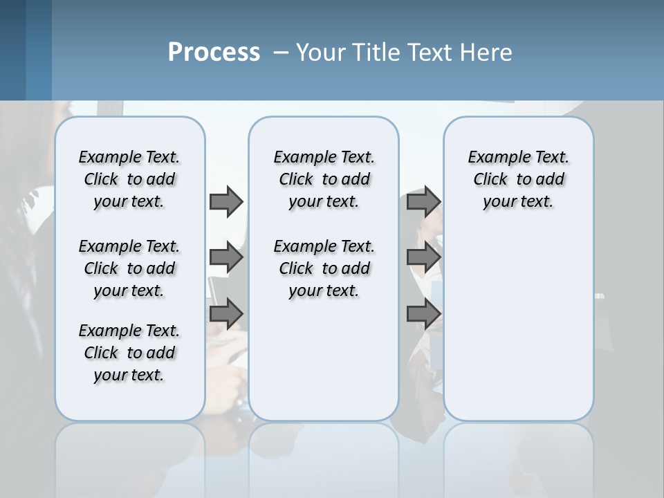 A Group Of Business People Sitting Around A Table PowerPoint Template