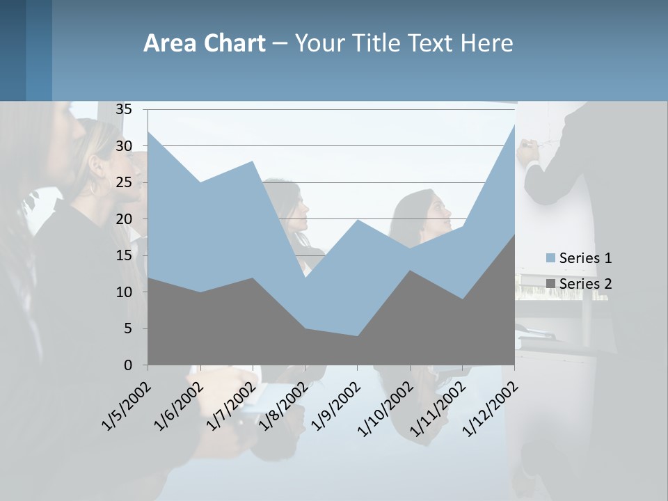 A Group Of Business People Sitting Around A Table PowerPoint Template