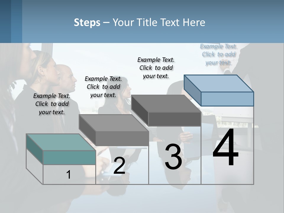 A Group Of Business People Sitting Around A Table PowerPoint Template