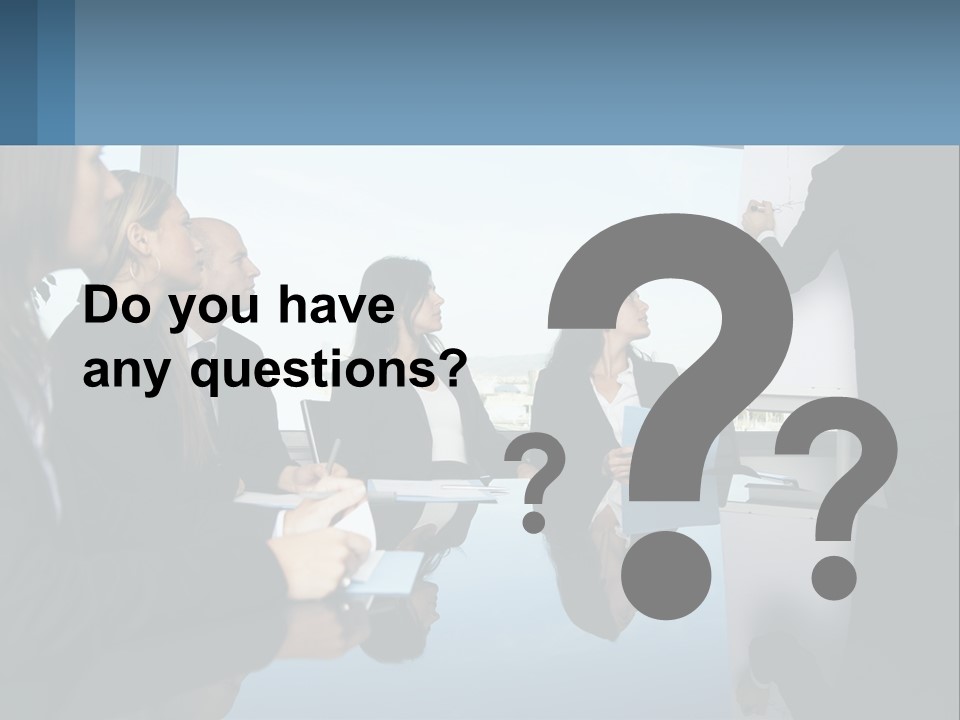 A Group Of Business People Sitting Around A Table PowerPoint Template