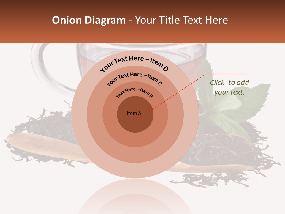 A Cup Of Tea Next To A Wooden Spoon PowerPoint Template