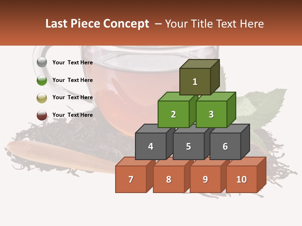 A Cup Of Tea Next To A Wooden Spoon PowerPoint Template