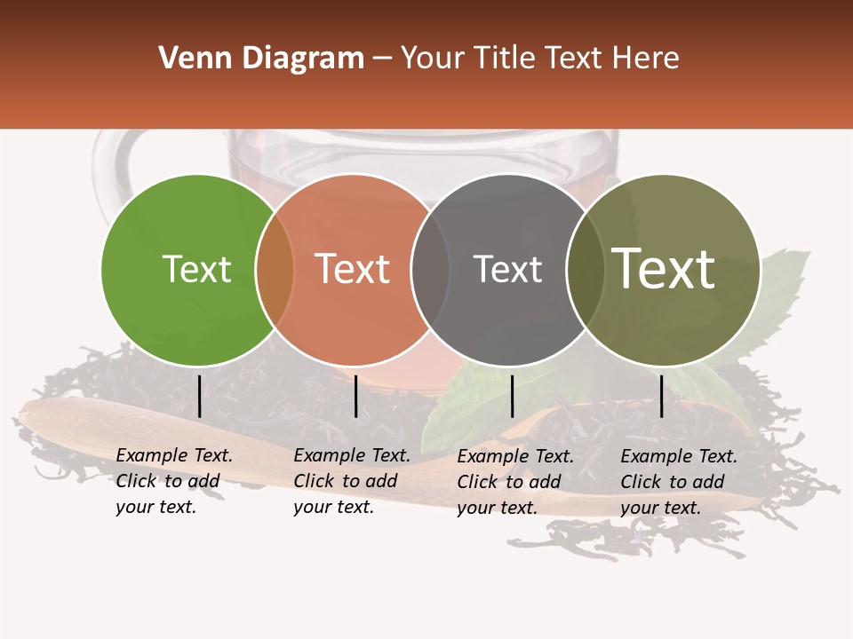 A Cup Of Tea Next To A Wooden Spoon PowerPoint Template