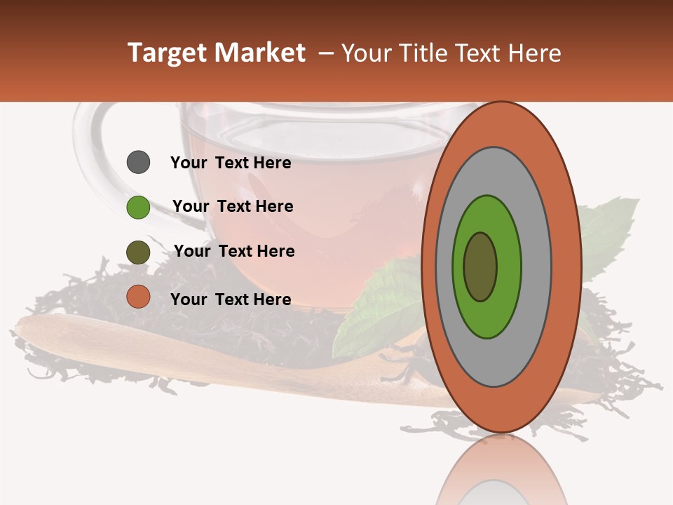 A Cup Of Tea Next To A Wooden Spoon PowerPoint Template