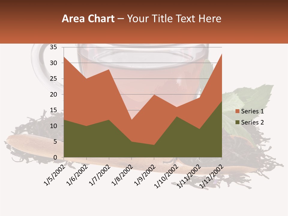 A Cup Of Tea Next To A Wooden Spoon PowerPoint Template