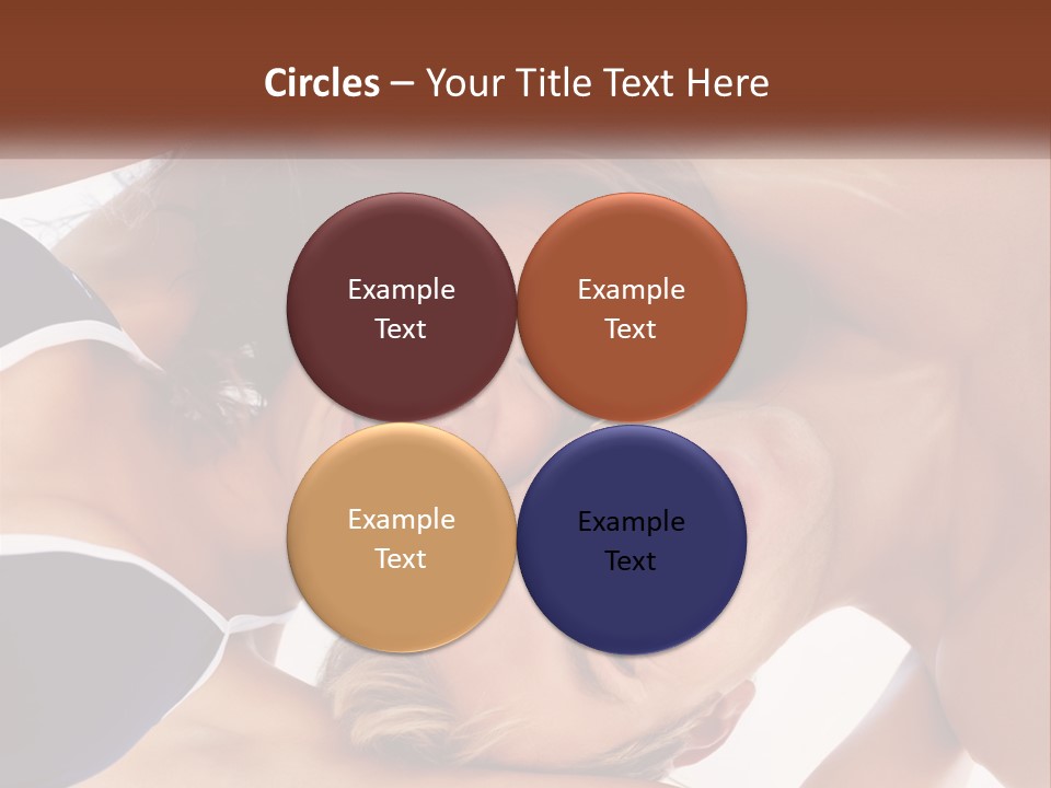 A Man And A Woman Are Smiling Together PowerPoint Template