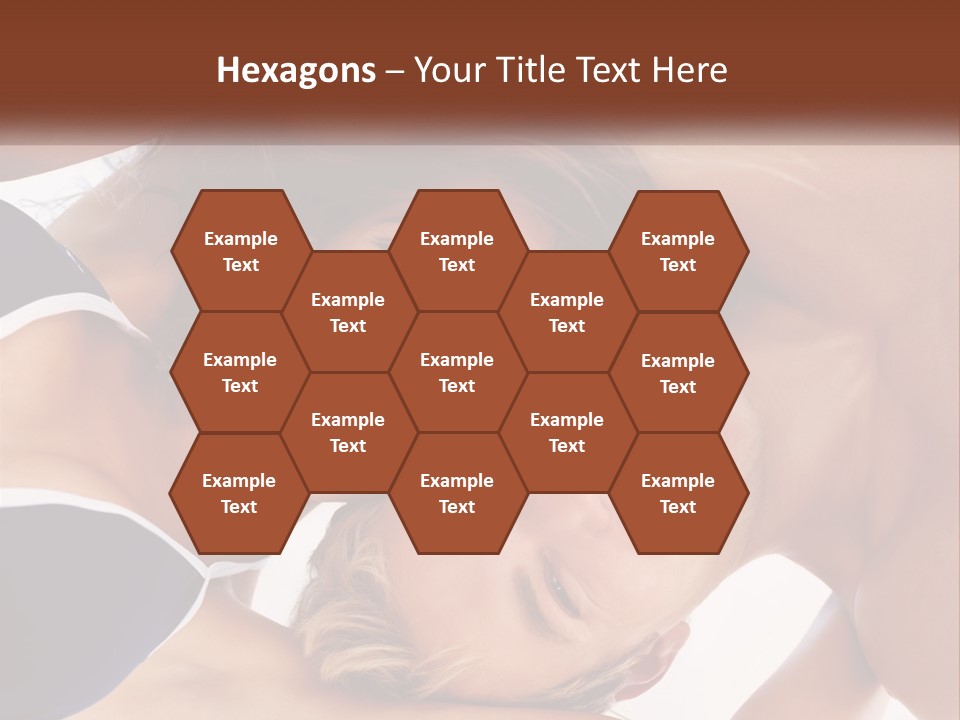 A Man And A Woman Are Smiling Together PowerPoint Template