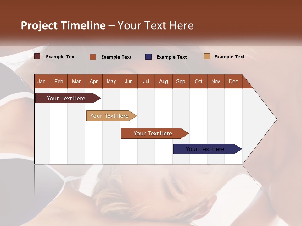 A Man And A Woman Are Smiling Together PowerPoint Template