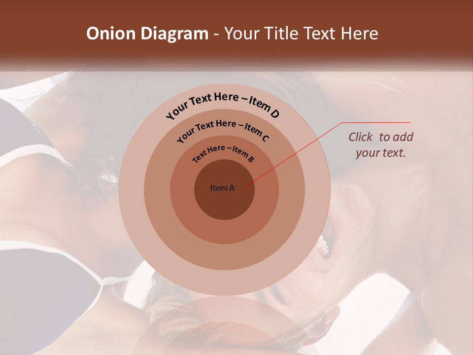 A Man And A Woman Are Smiling Together PowerPoint Template