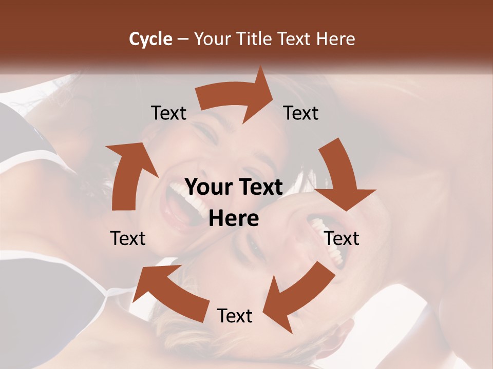 A Man And A Woman Are Smiling Together PowerPoint Template