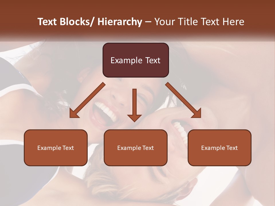 A Man And A Woman Are Smiling Together PowerPoint Template