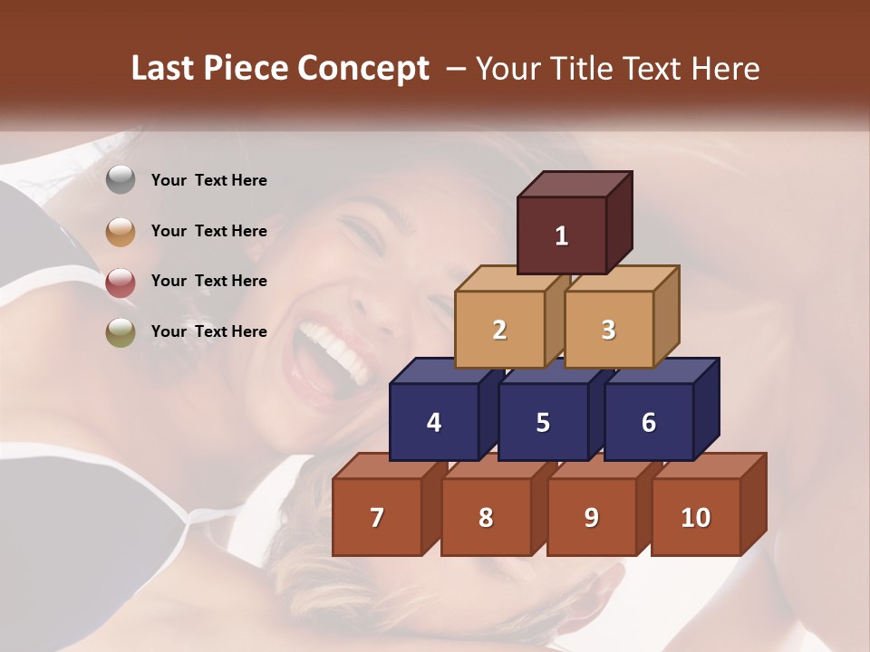 A Man And A Woman Are Smiling Together PowerPoint Template