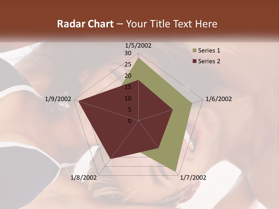 A Man And A Woman Are Smiling Together PowerPoint Template