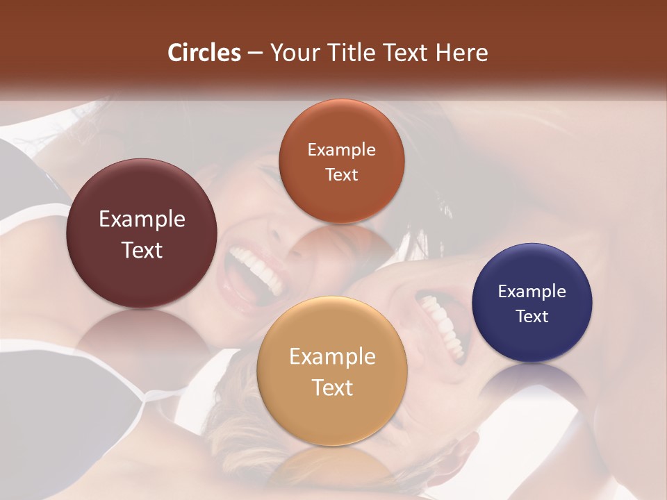 A Man And A Woman Are Smiling Together PowerPoint Template