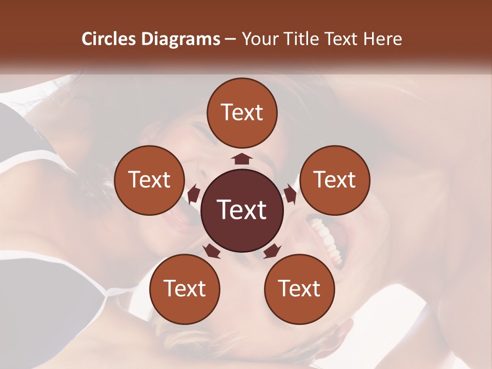 A Man And A Woman Are Smiling Together PowerPoint Template