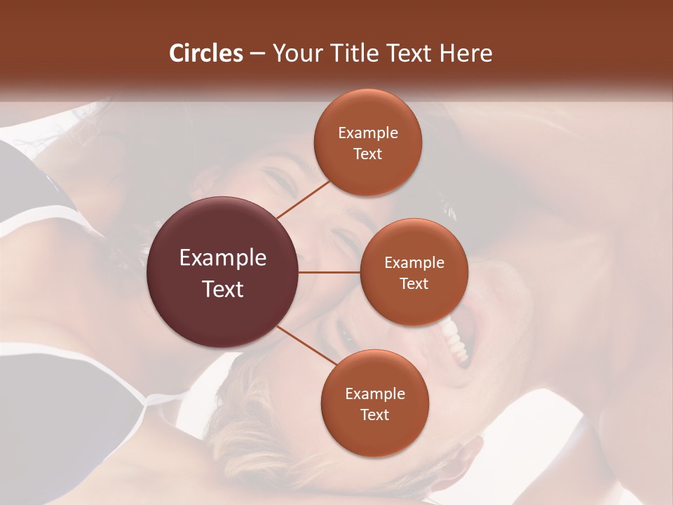 A Man And A Woman Are Smiling Together PowerPoint Template