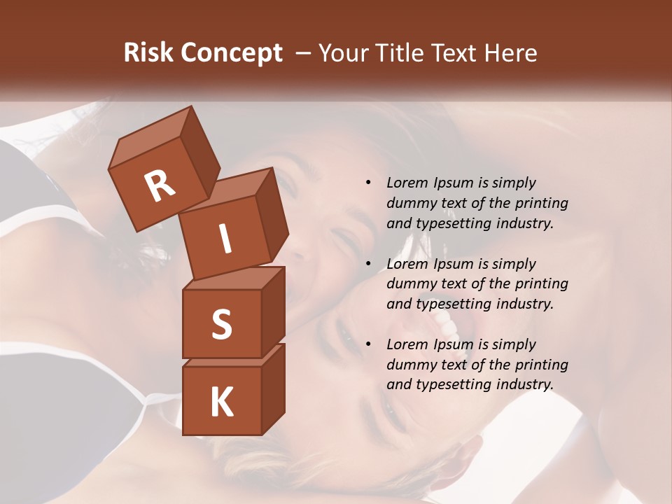 A Man And A Woman Are Smiling Together PowerPoint Template