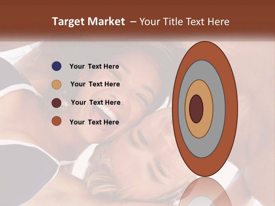 A Man And A Woman Are Smiling Together PowerPoint Template