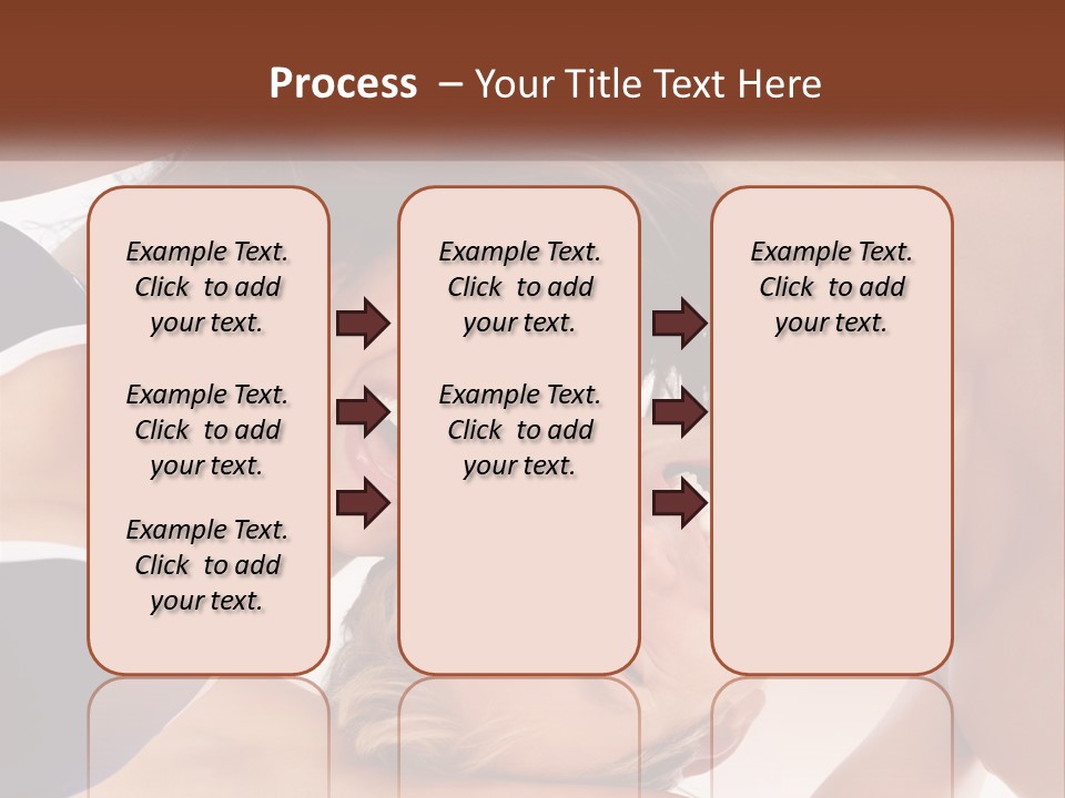 A Man And A Woman Are Smiling Together PowerPoint Template
