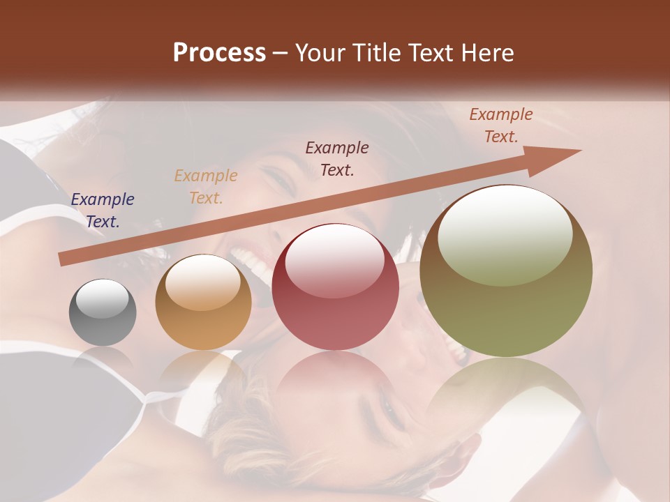 A Man And A Woman Are Smiling Together PowerPoint Template