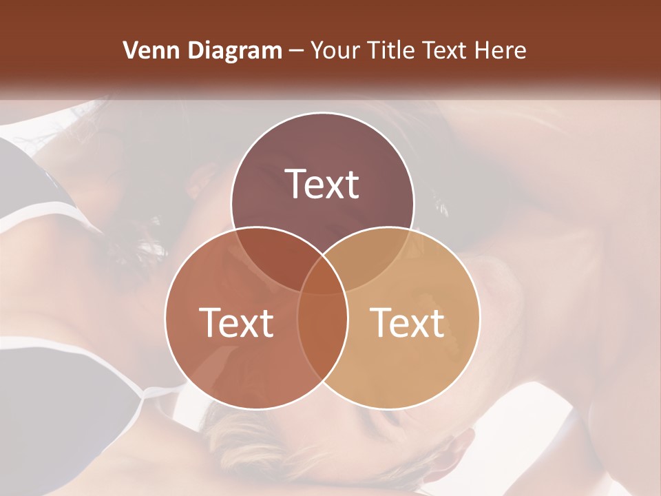 A Man And A Woman Are Smiling Together PowerPoint Template