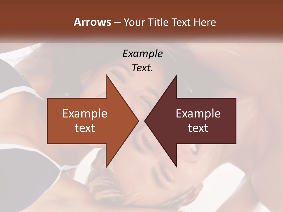 A Man And A Woman Are Smiling Together PowerPoint Template