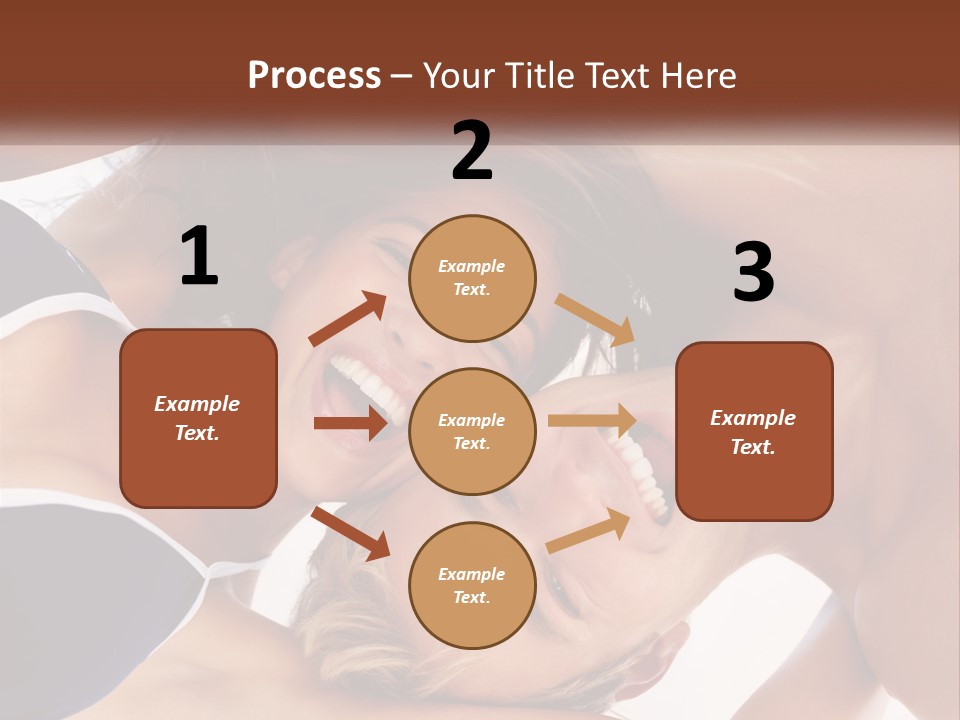A Man And A Woman Are Smiling Together PowerPoint Template