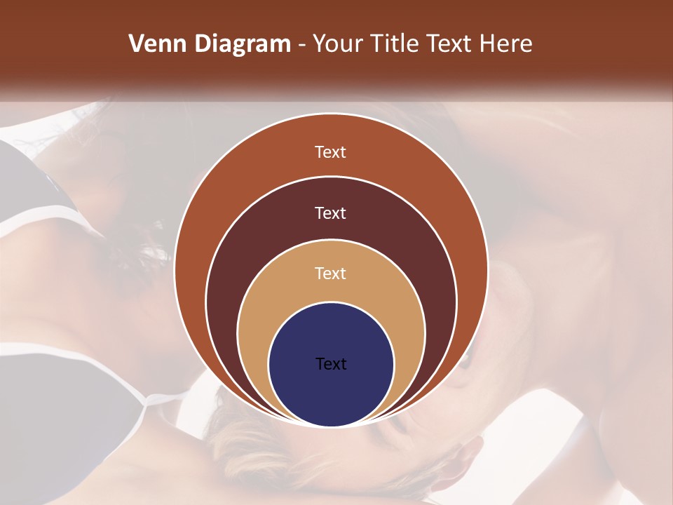 A Man And A Woman Are Smiling Together PowerPoint Template