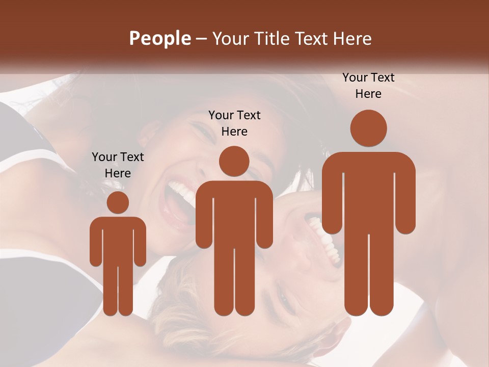 A Man And A Woman Are Smiling Together PowerPoint Template