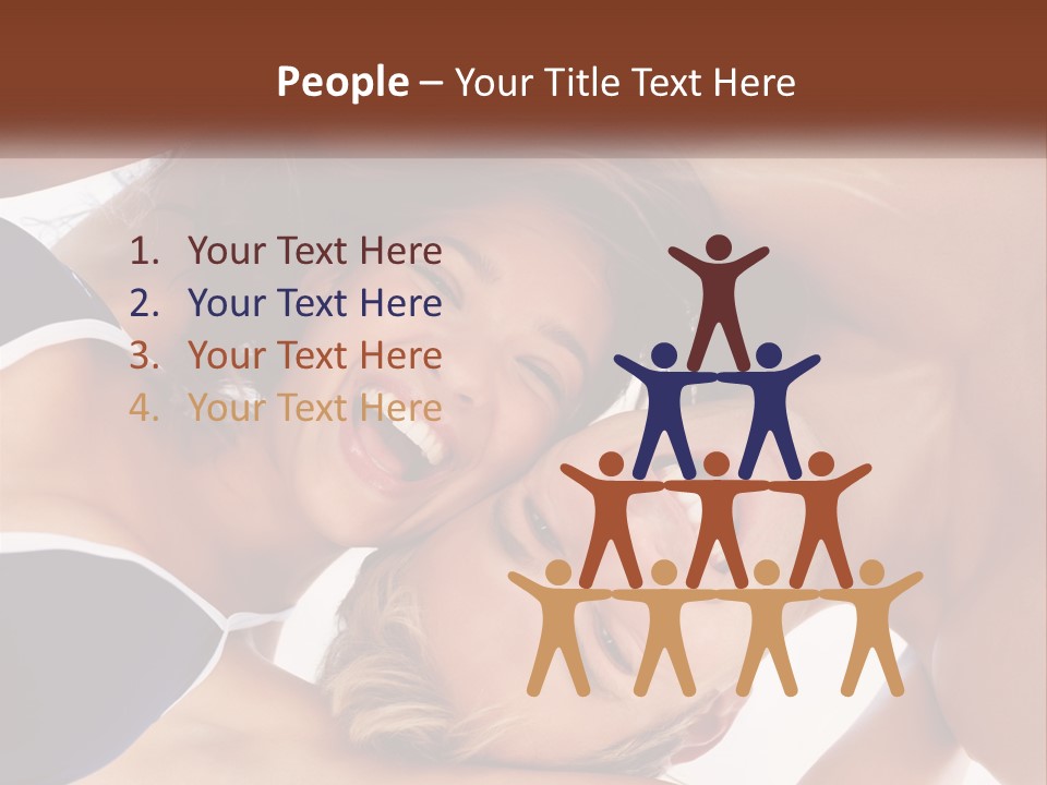 A Man And A Woman Are Smiling Together PowerPoint Template