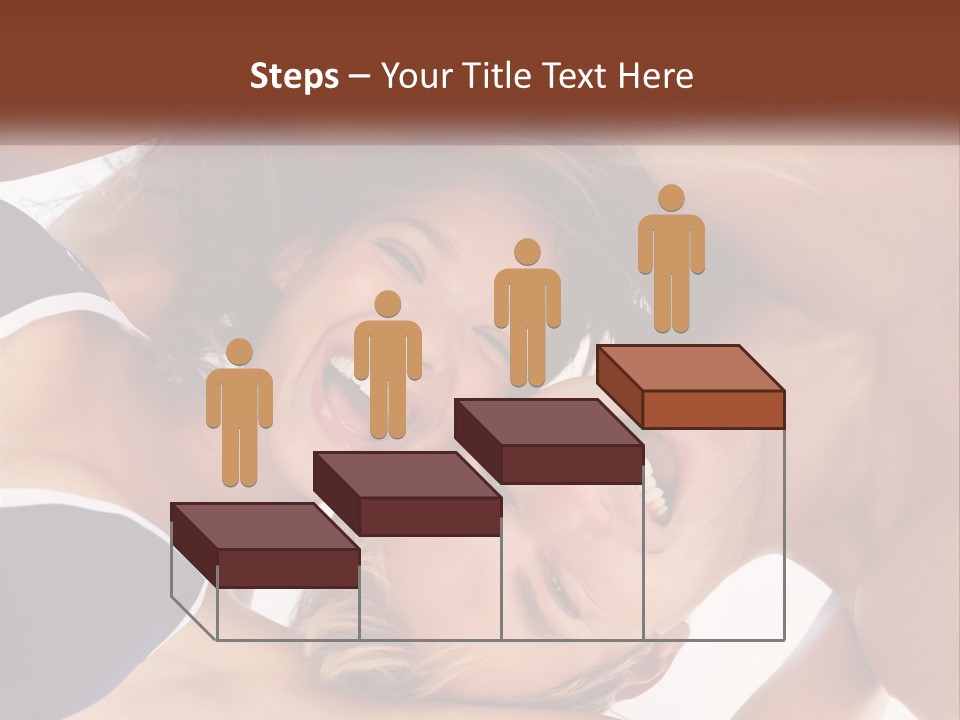 A Man And A Woman Are Smiling Together PowerPoint Template