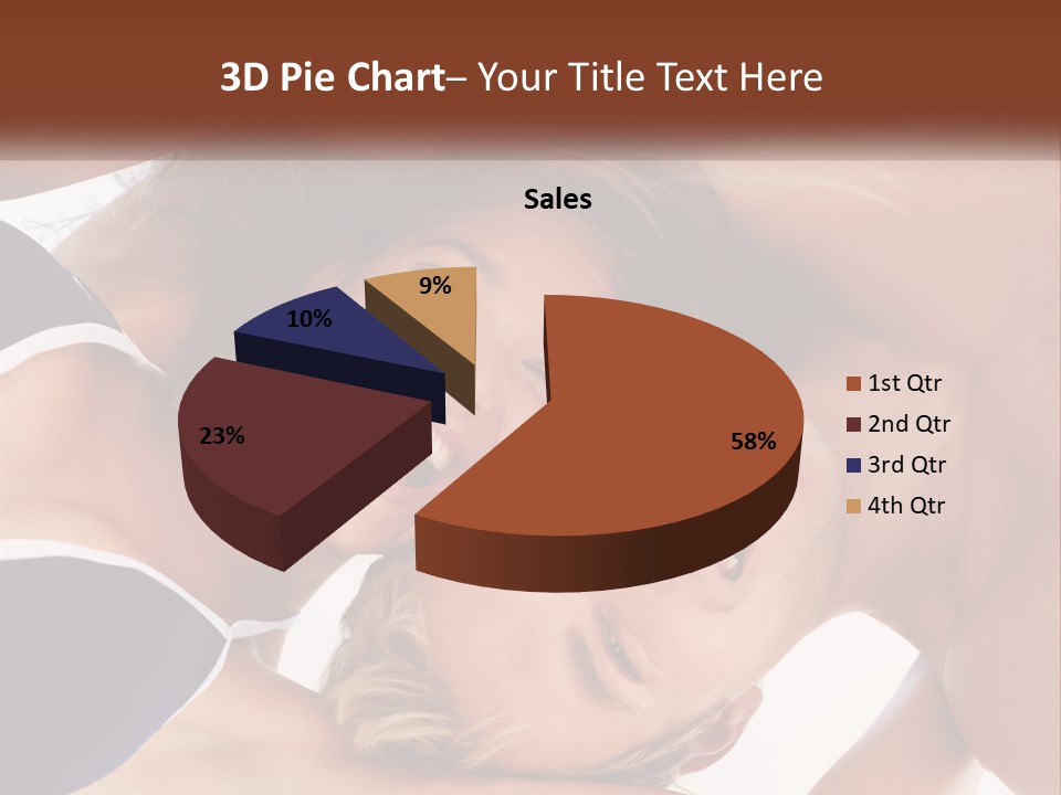 A Man And A Woman Are Smiling Together PowerPoint Template
