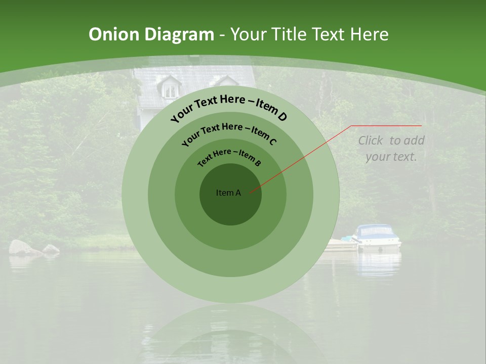 A House Sitting On Top Of A Lush Green Hillside PowerPoint Template