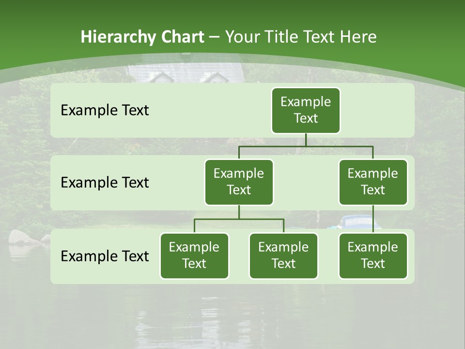 A House Sitting On Top Of A Lush Green Hillside PowerPoint Template