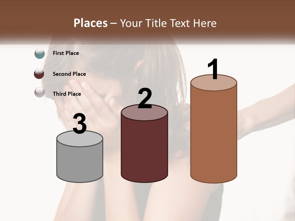 A Woman Covering Her Face With Her Hands PowerPoint Template