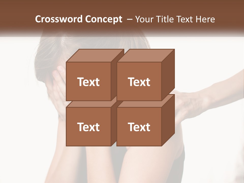 A Woman Covering Her Face With Her Hands PowerPoint Template