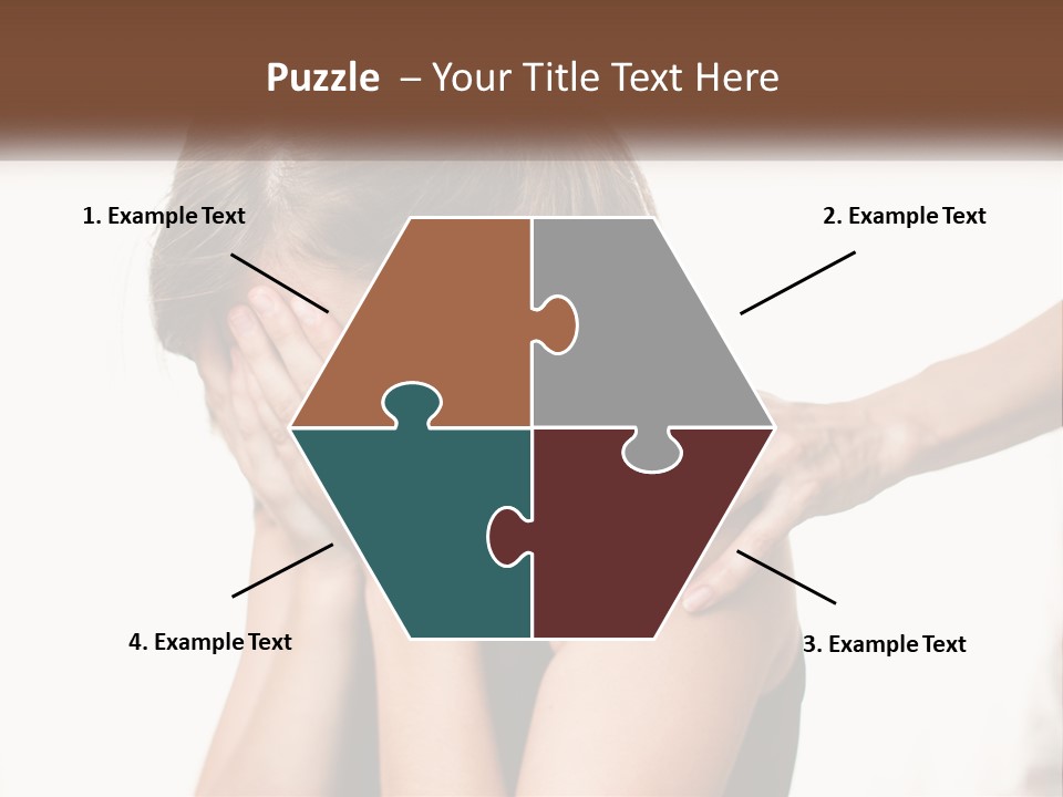 A Woman Covering Her Face With Her Hands PowerPoint Template