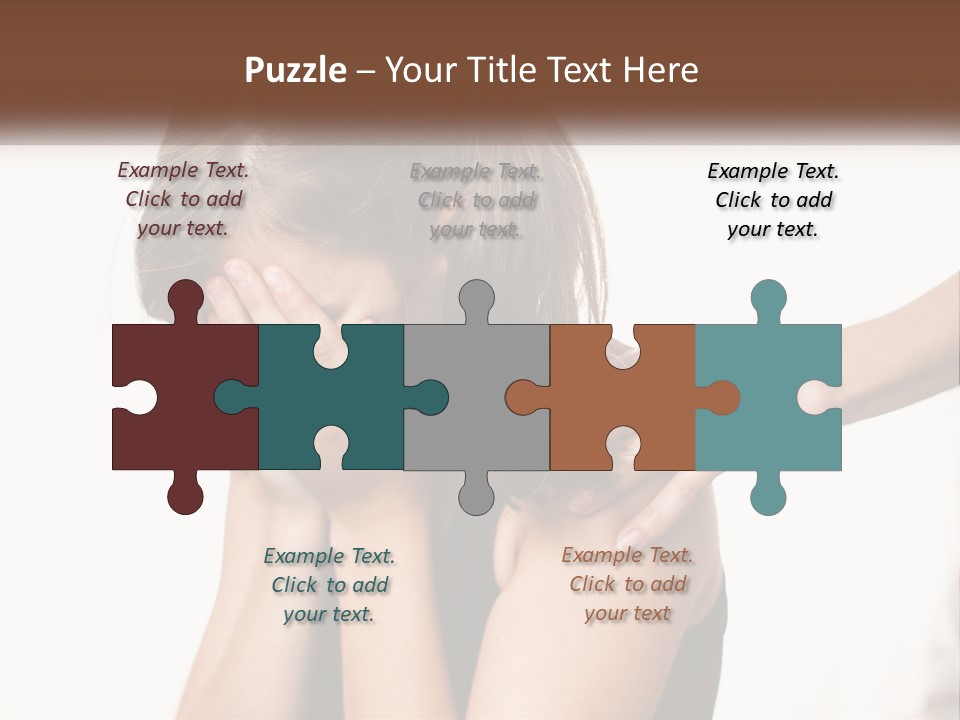 A Woman Covering Her Face With Her Hands PowerPoint Template