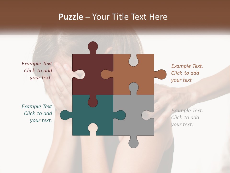 A Woman Covering Her Face With Her Hands PowerPoint Template