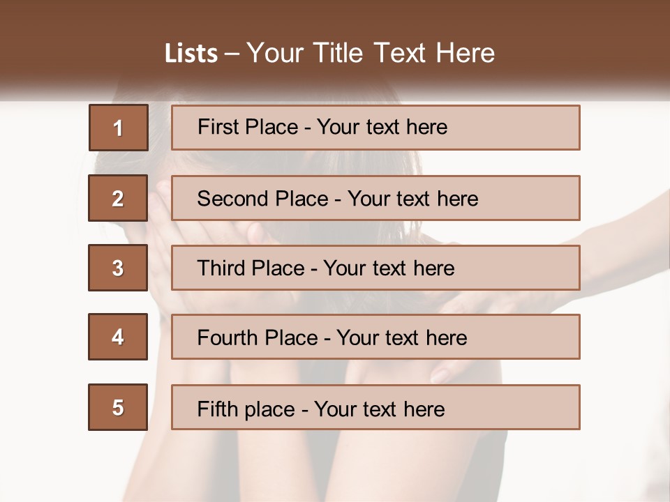 A Woman Covering Her Face With Her Hands PowerPoint Template
