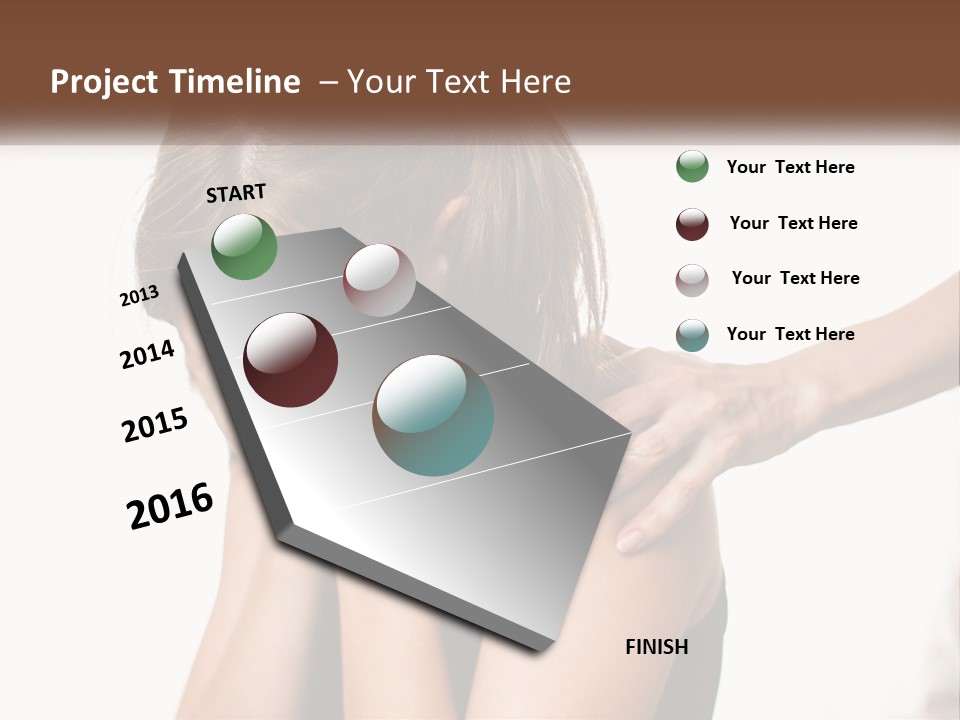 A Woman Covering Her Face With Her Hands PowerPoint Template