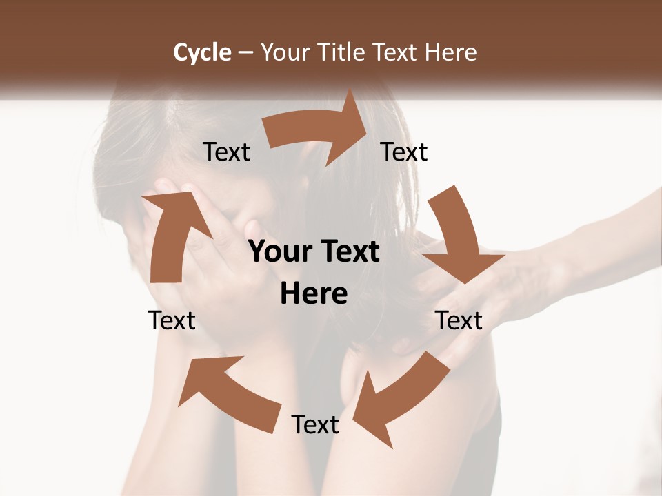 A Woman Covering Her Face With Her Hands PowerPoint Template