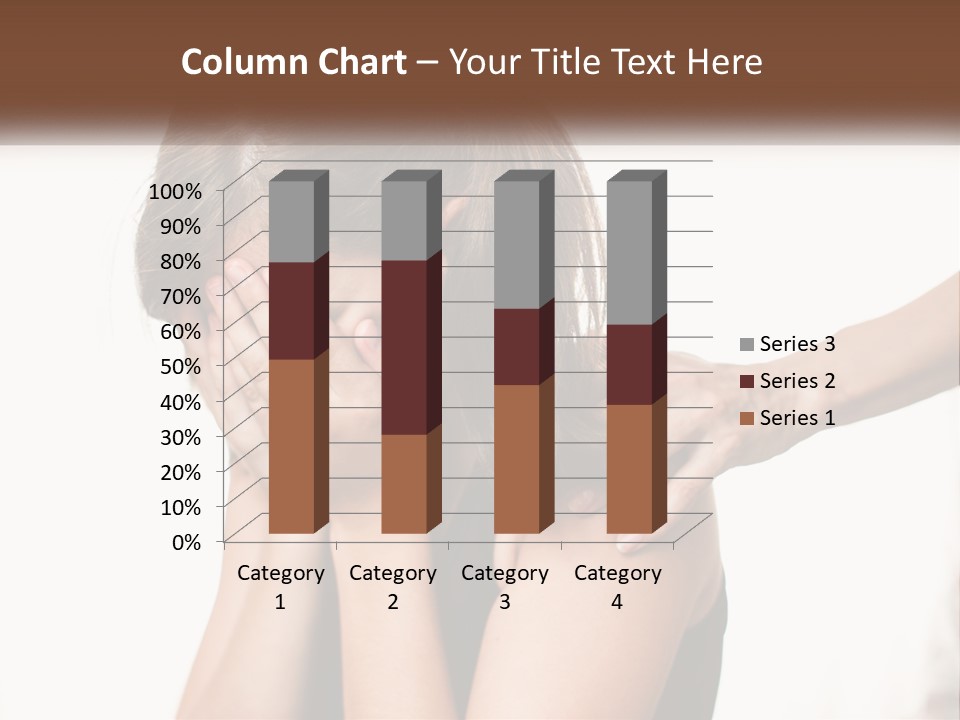 A Woman Covering Her Face With Her Hands PowerPoint Template