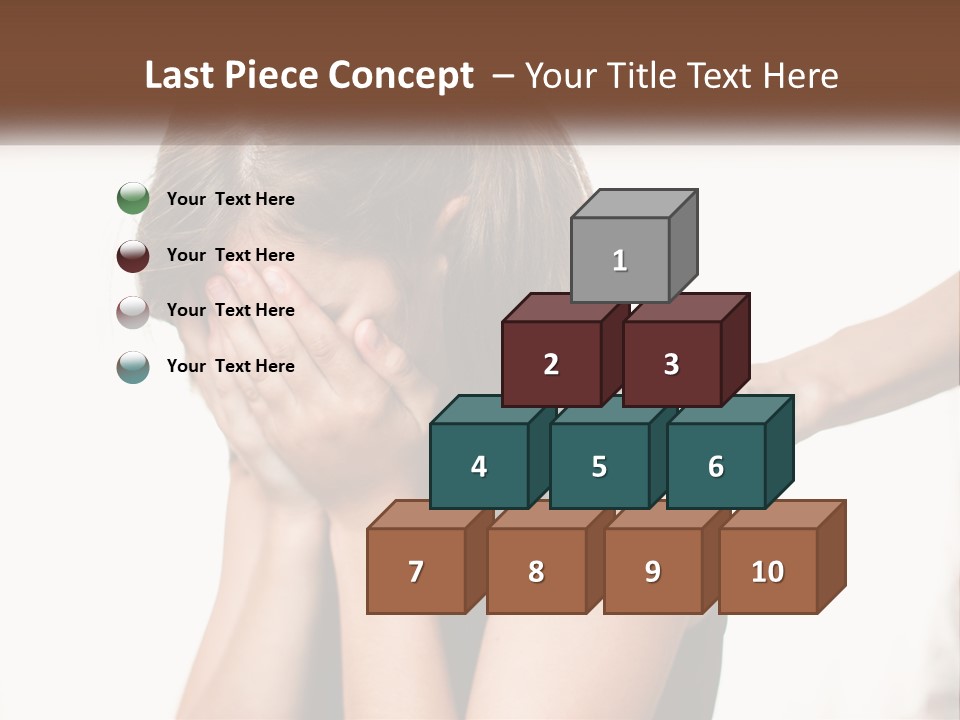 A Woman Covering Her Face With Her Hands PowerPoint Template