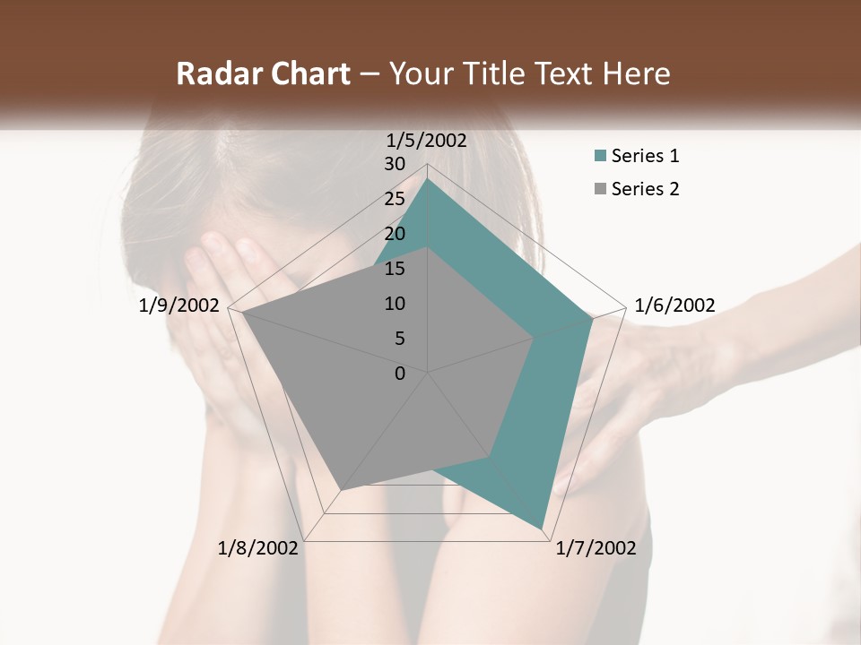 A Woman Covering Her Face With Her Hands PowerPoint Template