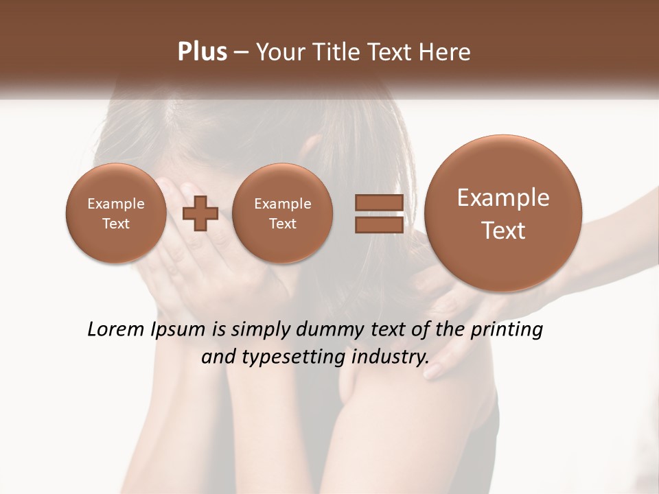 A Woman Covering Her Face With Her Hands PowerPoint Template