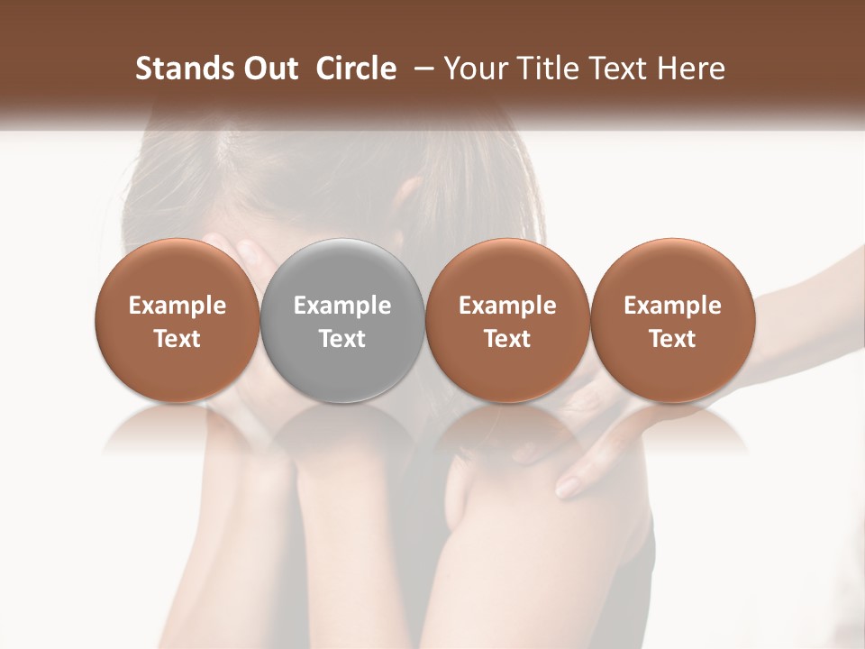 A Woman Covering Her Face With Her Hands PowerPoint Template