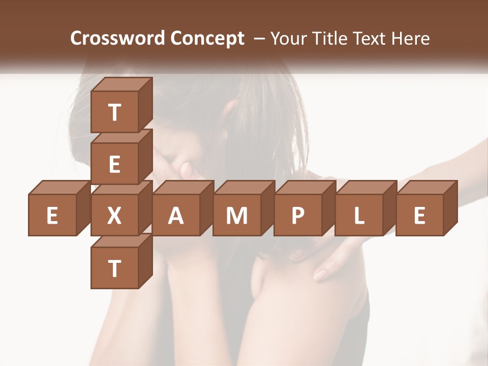 A Woman Covering Her Face With Her Hands PowerPoint Template